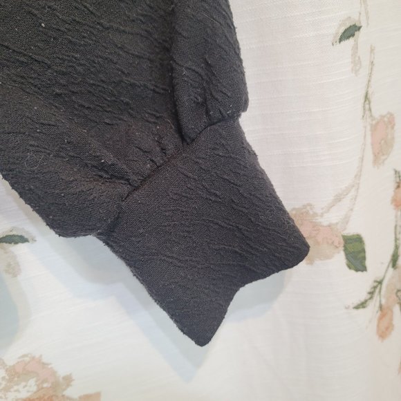 Smash! Asian Bird Floral Print Jersey Balloon Sleeve Sweatshirt Sweater - Picture 7 of 9